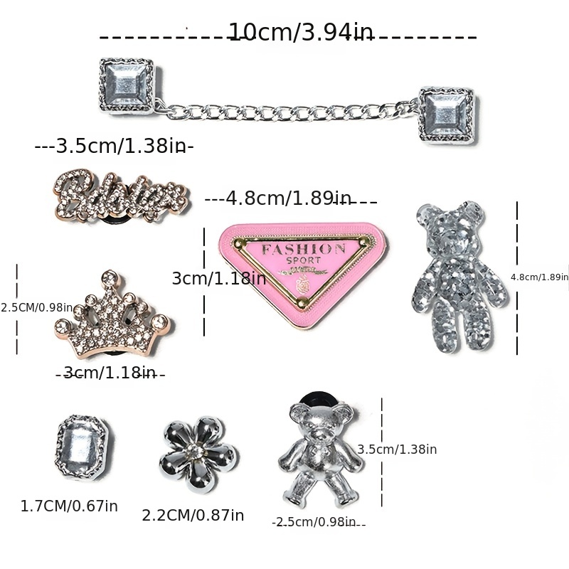 Metal Flower Shoe Charms, Vintage Shoe Charms For Croc, Croc Pins  Accessories For Boy Girl Women Men - Temu