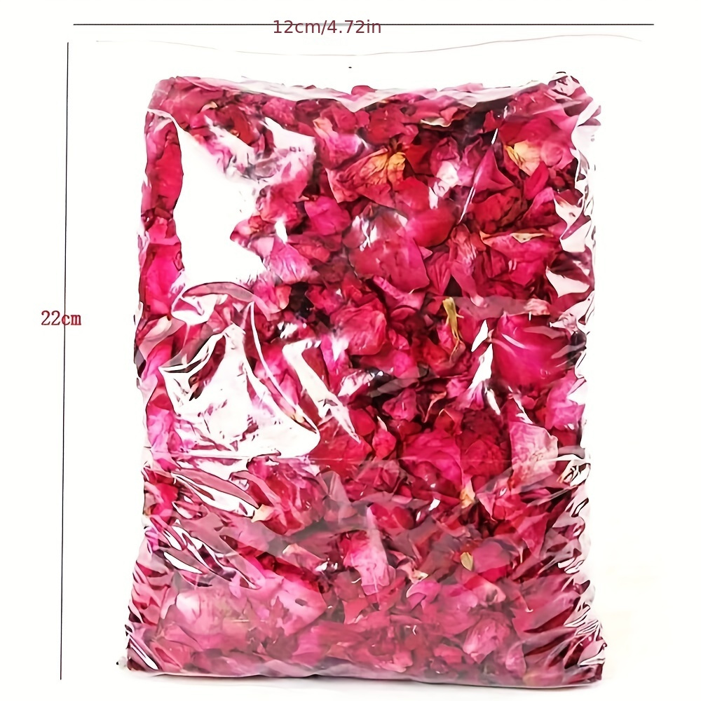 100 Grams Dried Rose Petals, Red Real Flower Rose Petal for Bath