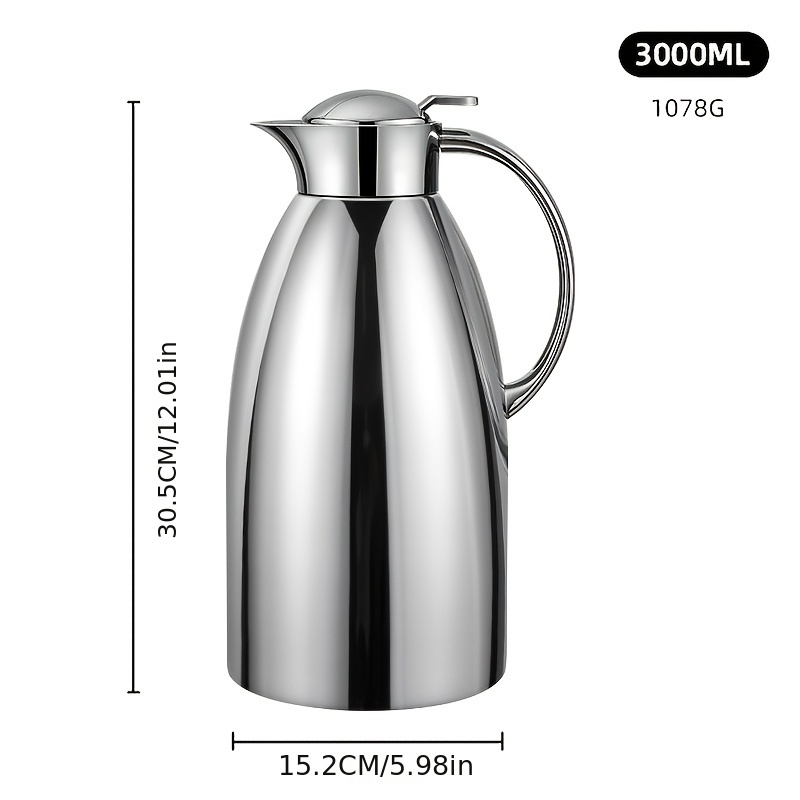 stainless steel thermal 101 44oz 3l insulated vacuum - Temu