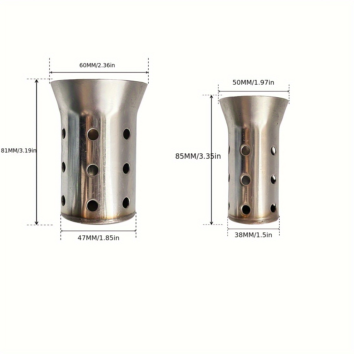 1pc stainless steel motorcycle db killer exhaust pipe   adjustable removable reduces deep notes for a more pleasant sound fits kawasaki for suzuki for honda yamaha for   details 1