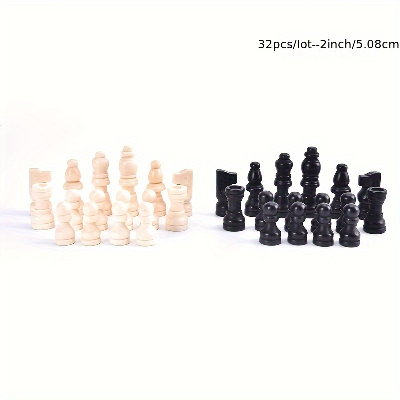 32個の木製チェスの駒、チェスの駒のアクセサリー