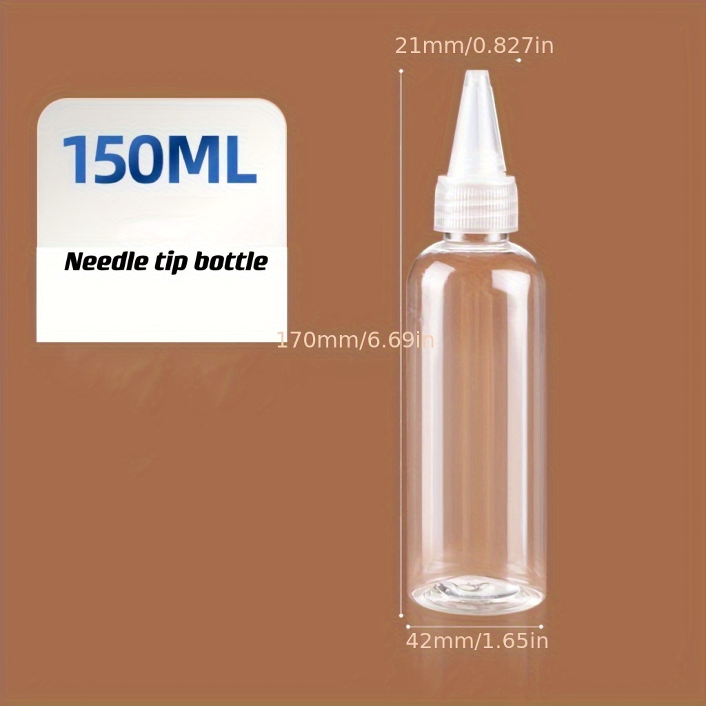 5-/60/100/150ml Clear Dropper Bottle Squeeze Dispenser Ink Vials Paint Plastic Small Containers Sand Art Packaging Lotion Cosmetic Packaging