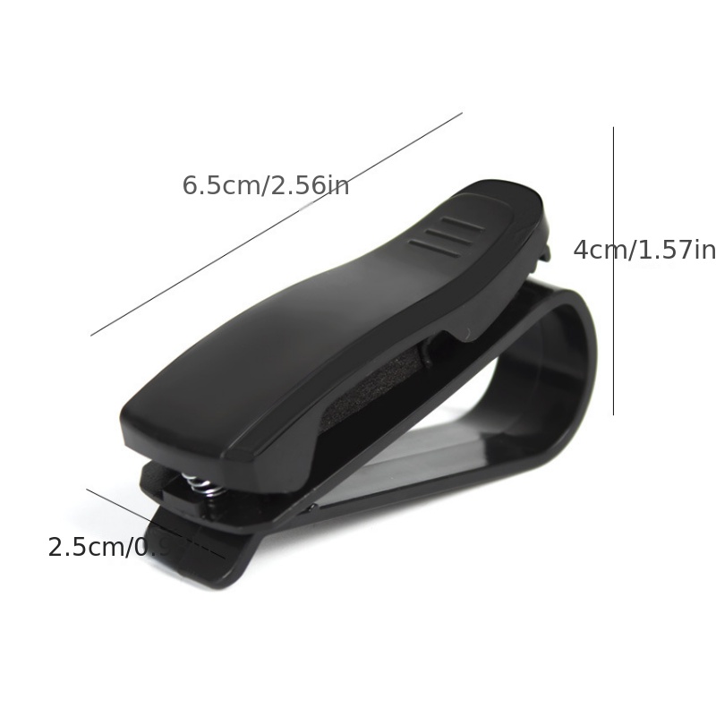 Car Glasses Holder S Shaped ID Ticket Interior Supplies