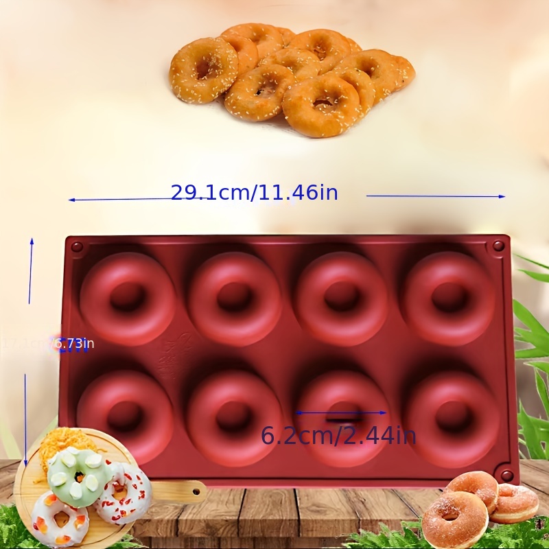 Silicone Donut Mold Non-stick Doughnut Baking Pan 6 Cavity 