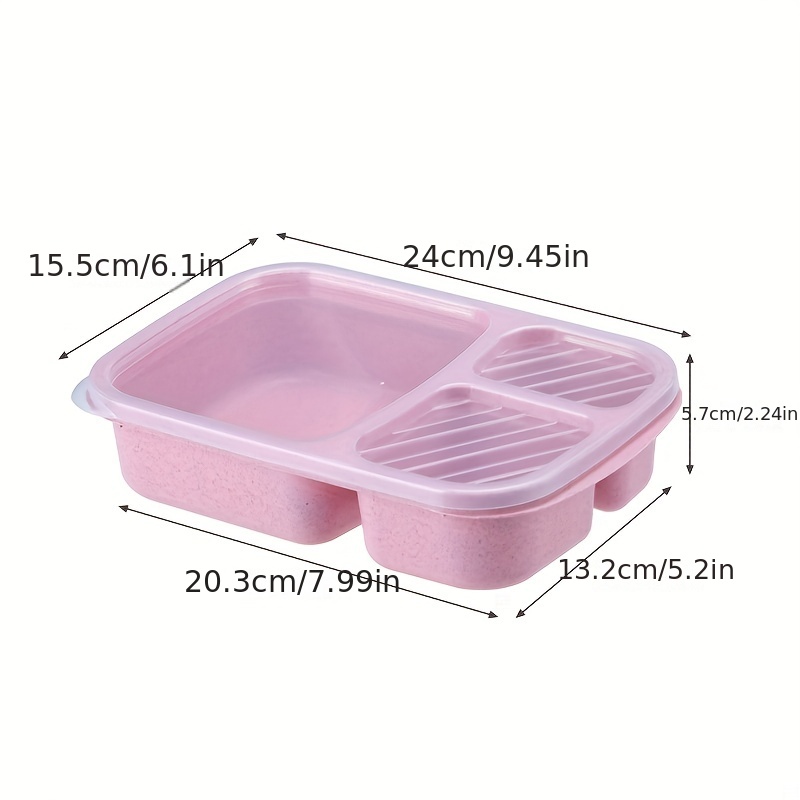 Wheat Box Wheat Straw Dinnerware Food Storage Container Portable