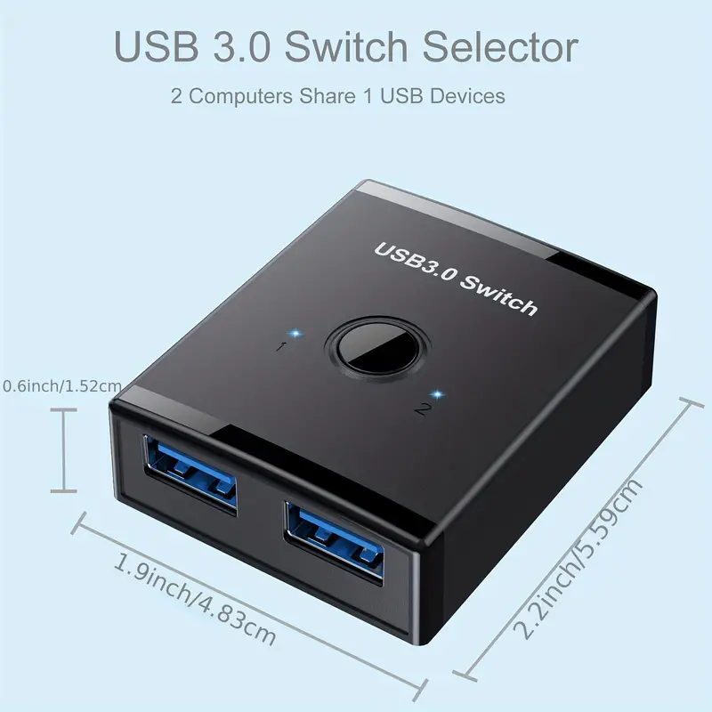 Usb 3.0 Switch Bi directional Usb Switch 1 Out / 2 Out Usb - Temu