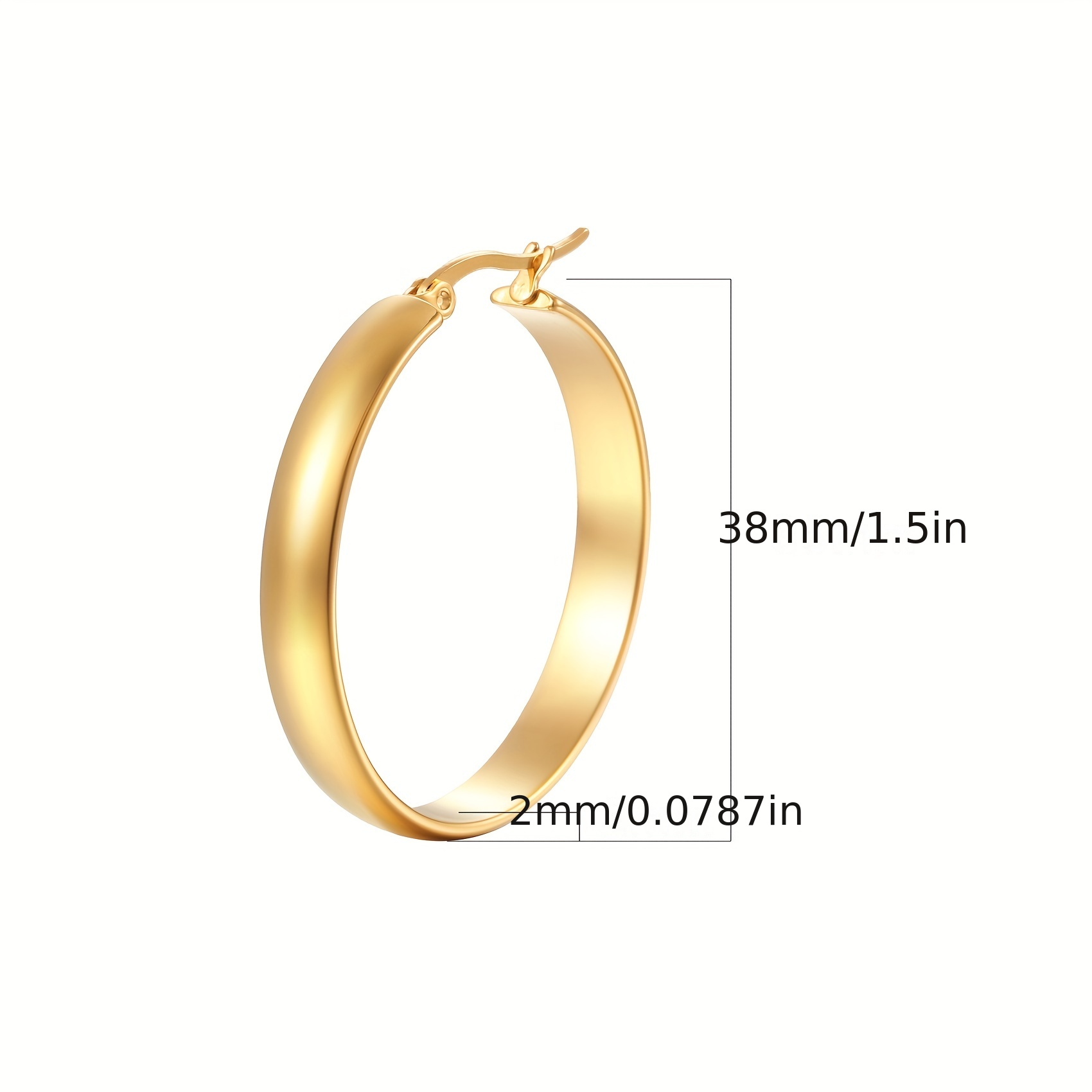 Gold hoop earrings hot sale for teenage girl