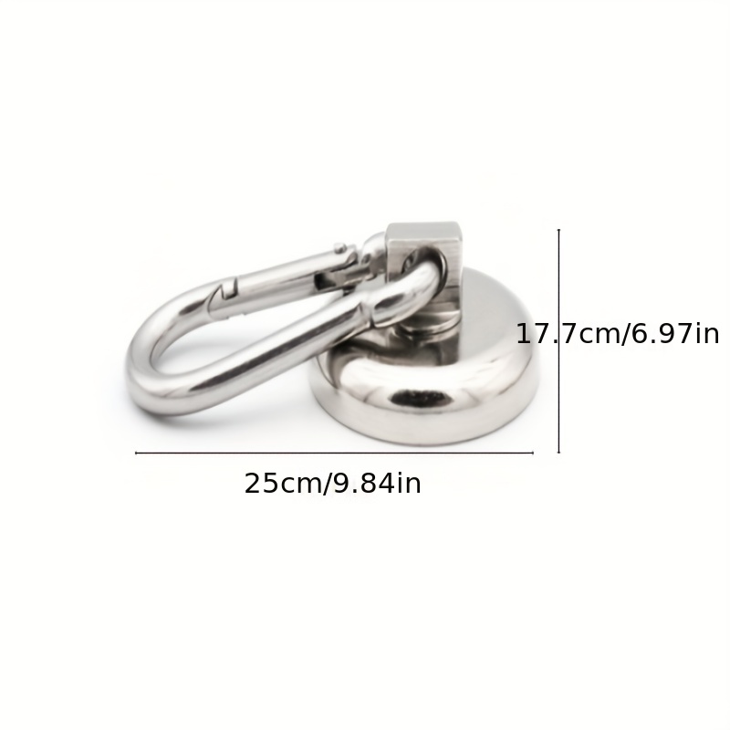 Durable Magnetic Carabiner Keychain for Camping and Outdoor Activities -  Securely Hang Your Gear with Strong Alloy Snap Clip and Lock Buckle Hook