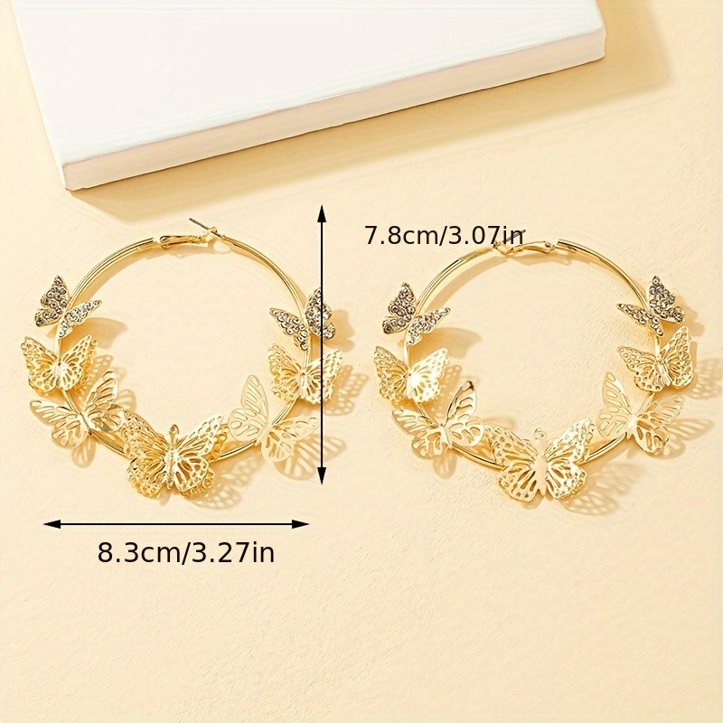 Women's Unique Full Circle Butterfly Earrings — Fashion Statement