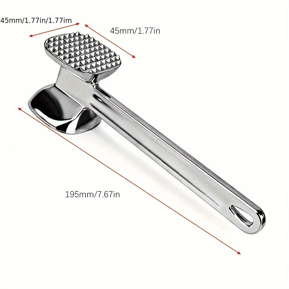 1 piece of aluminum alloy golden meat tenderizer pine meat tenderizer round tenderizer tender meat tenderizer details 2