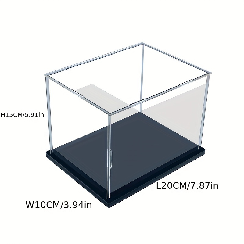 Clear Acrylic Display Case Cube Organizer Box Stand Protective Showcase