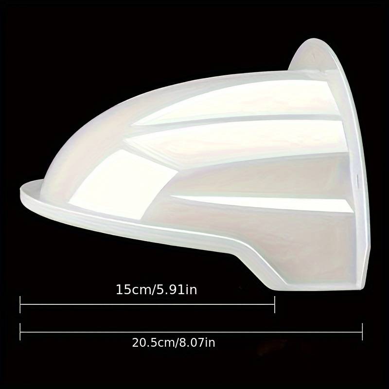 Visière De Protection Pluie Pour Caméra De Recul Voiture - Dimensions 14,5 X 2,5 Cm, Matériau ABS - Anti-saleté, Maintien Solide