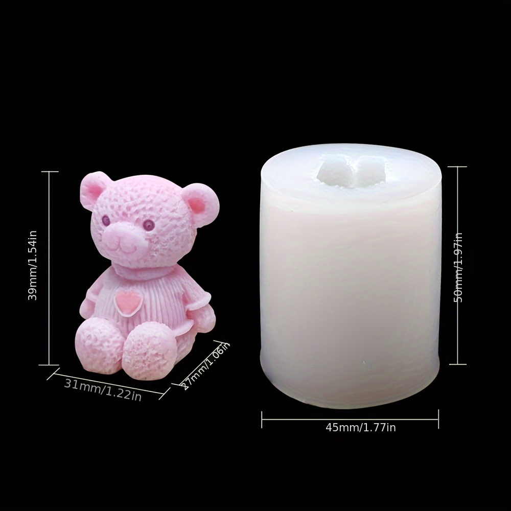 bear candle mold diy gypsum ice