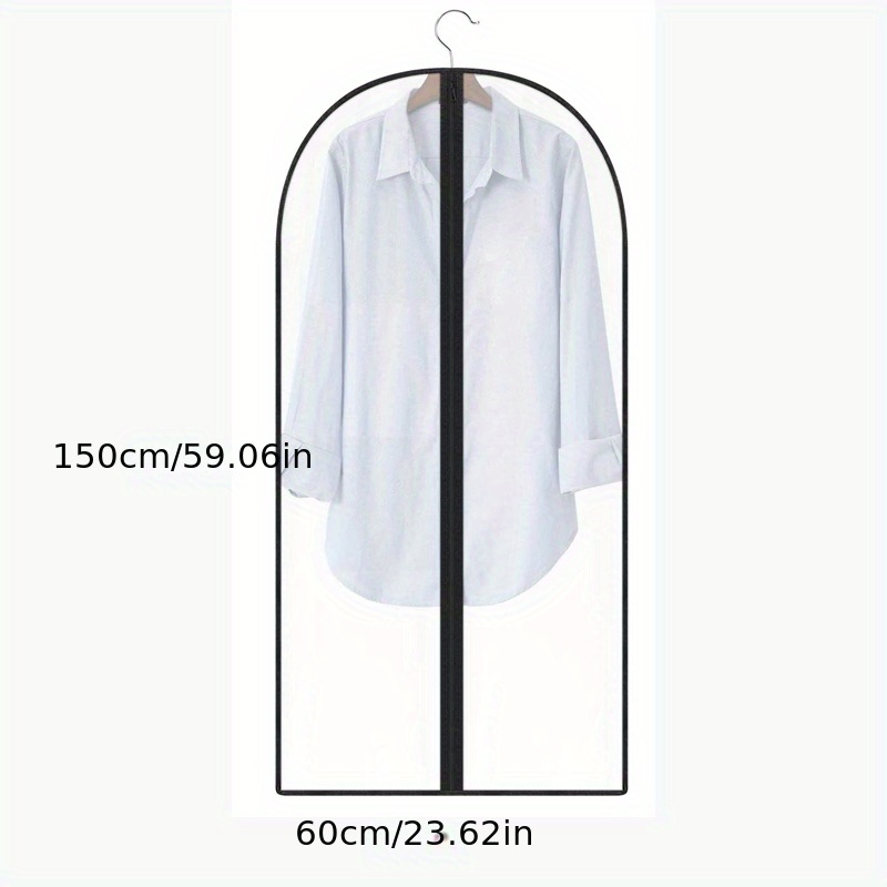 Dust Covers Garment Bags For Travel Hanging Clothes Bag Transparent 5 Pcs  60*80
