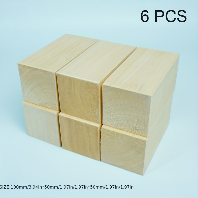 1pc Basswood Carving Blocks Small Balsa Wood Blocks For Carving, Beginner  Or Expert Basswood Carving Or Whittling Kit