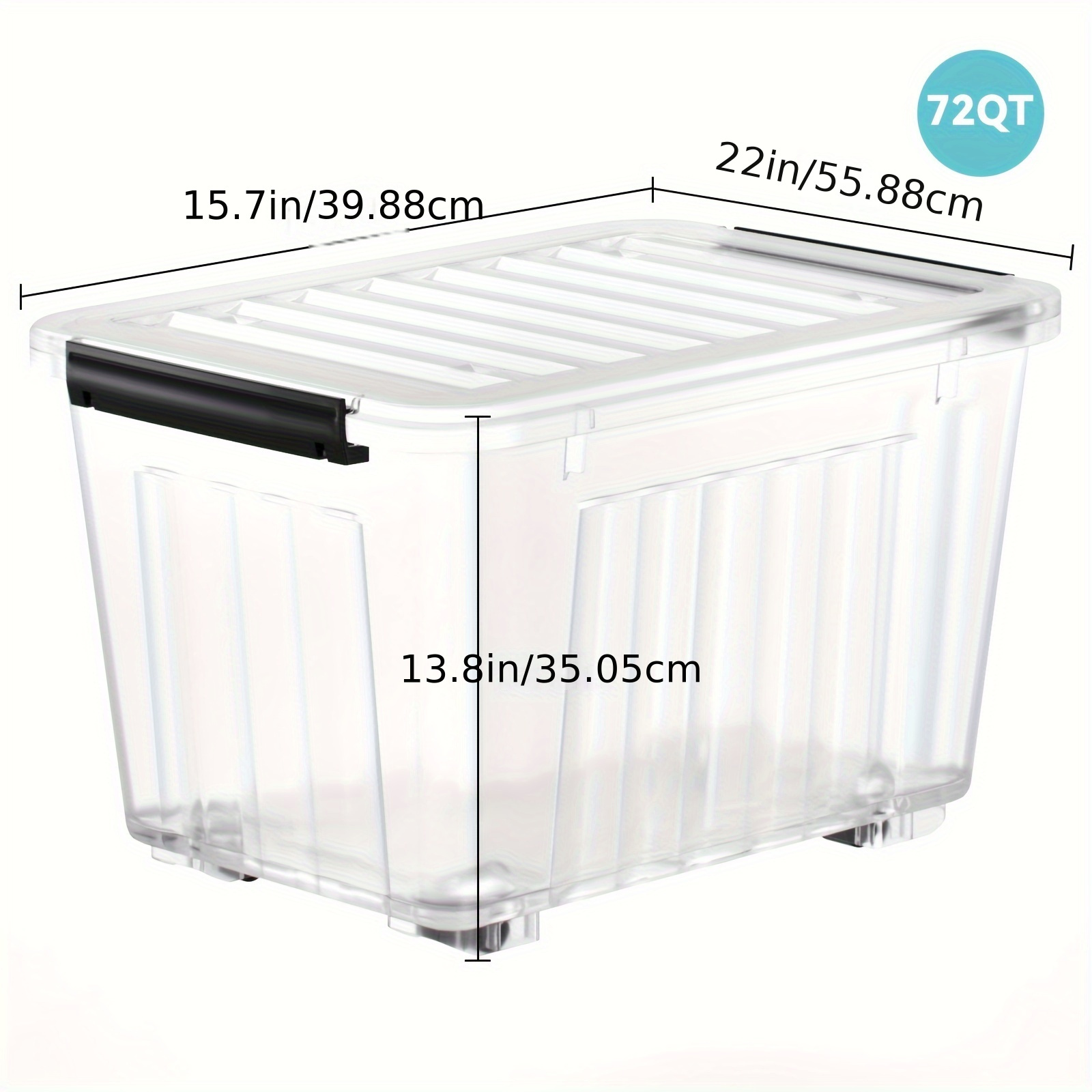 Bins For Clothes Big Storage Bin Rubbermaid 71qt Latching Storage - Main Image