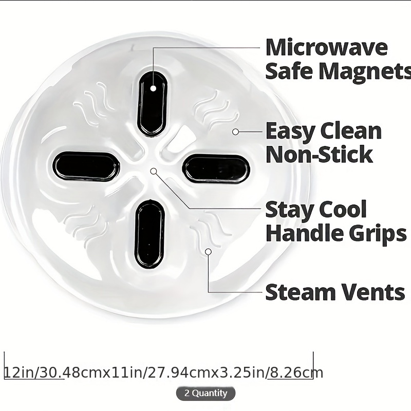 Plastic Magnetic Microwave Splatter Cover Bpa free Anti - Temu