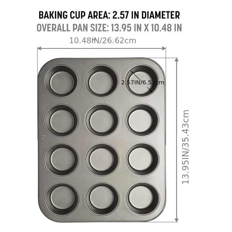 5 x 6-cup Metal Muffin / Cupcake Pan Toaster Oven Size