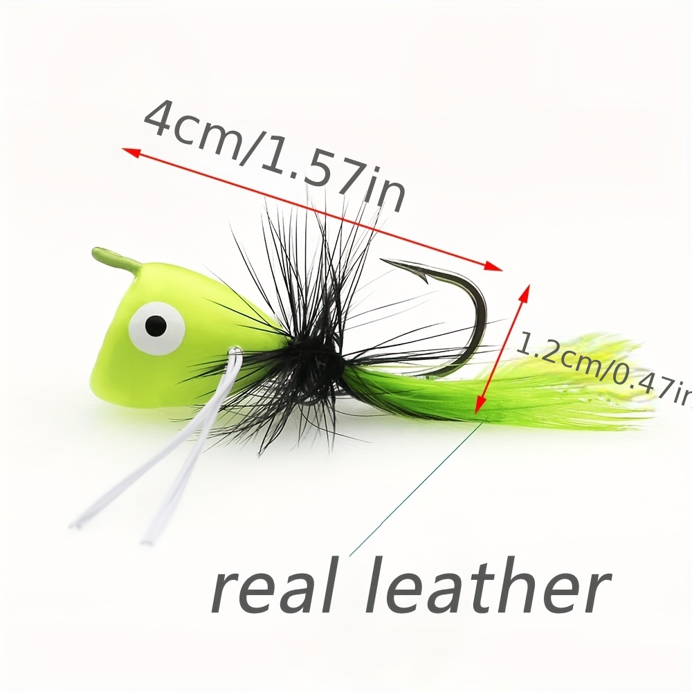 Meadawgs® 10Pcs Fly Fishing Poppers Streamer Flies Artificial