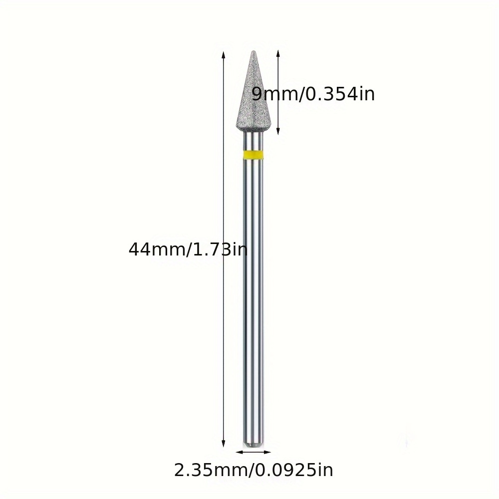 1pc Small Triangular Polishing Head Nail Drill Electric Foot File Bit For Manicure Dead Skin Callus Remover For Nails Grinding Head Tools