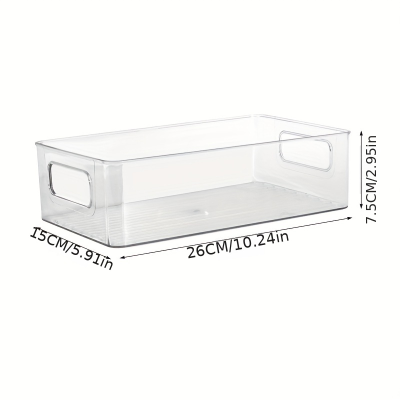 Clear Acrylic Rectangular Stackable Storage Organizer