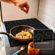 экстра большой 30 8 x20 5 силиконовая крышка для плиты на заказ, устойчивая к царапинам, термостойкая, нескользящая накладка для индукционной плиты, легко очищается, одобрена для рынка США, защитные накладки для плиты, детали 5