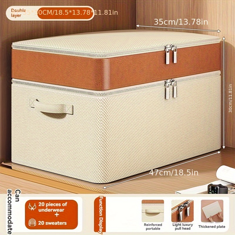 

Premium Foldable Storage Box - Large Capacity, Ideal For Quilts & Clothing Organization In Bedroom Wardrobes Full Size Bedding Sets With Comforter Bedroom Organizers And Storage