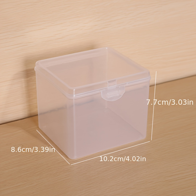 Image of Pp Single-button Empty Box Transparent Lidded Plastic Storage Box Sample Display Box Jewelry Rhinestone Box, Jewelry Boxes