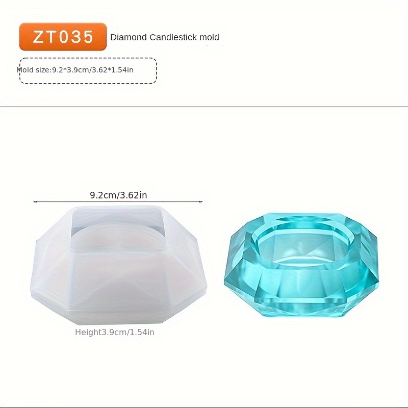 Funshowcase Resin Earring Silicone Mold with Holes, Hollow Oval|Rectangle|Trapezoid