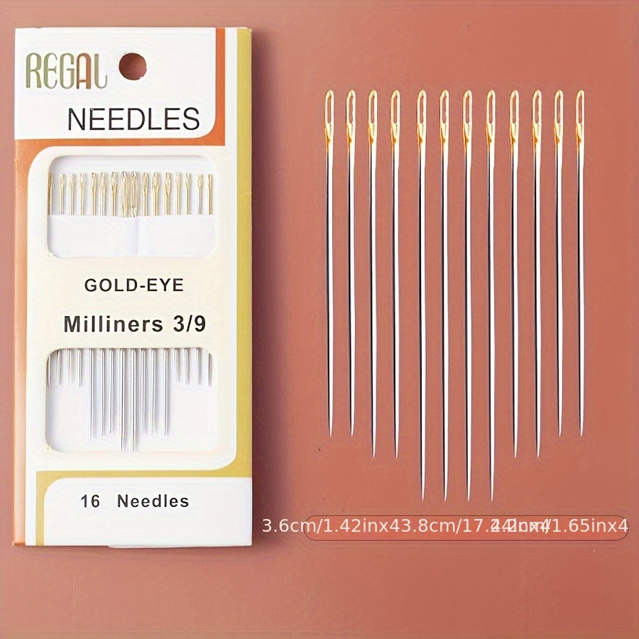 16pcs Hand Sewing Needle and Thread Set for Clothing Repairs