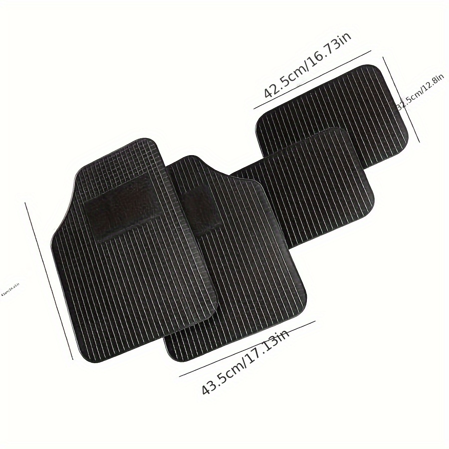 TEMU Car Floor Mats - Suitable For Most Vehicles, Rubber Car Floor Mats, Wear-resistant