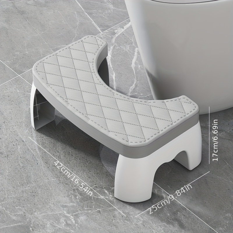 Toilet Stool, Household Stool, Cushion Thickened Foot Stool, Plastic Squat  Paddle Footstool, Foot Step, Toilet Poop Stool - Temu