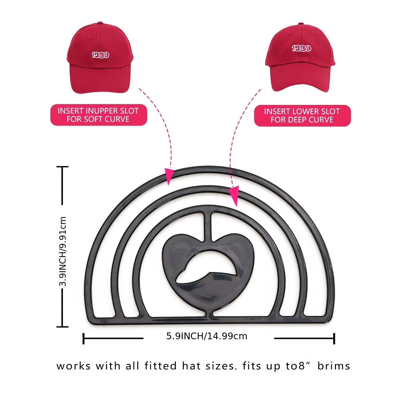 Hat Brim Bender Perfect Hat Curving Band Convenient Hat - Temu