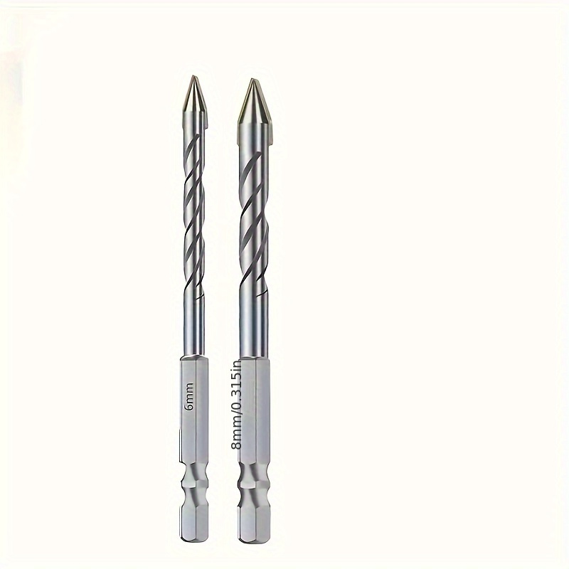 

2pcs/4pcs/8pcs/set Of Dry Drilling Bit Suitable For Drilling Holes In Tiles, Concrete, Glass, Wood, And Metal.