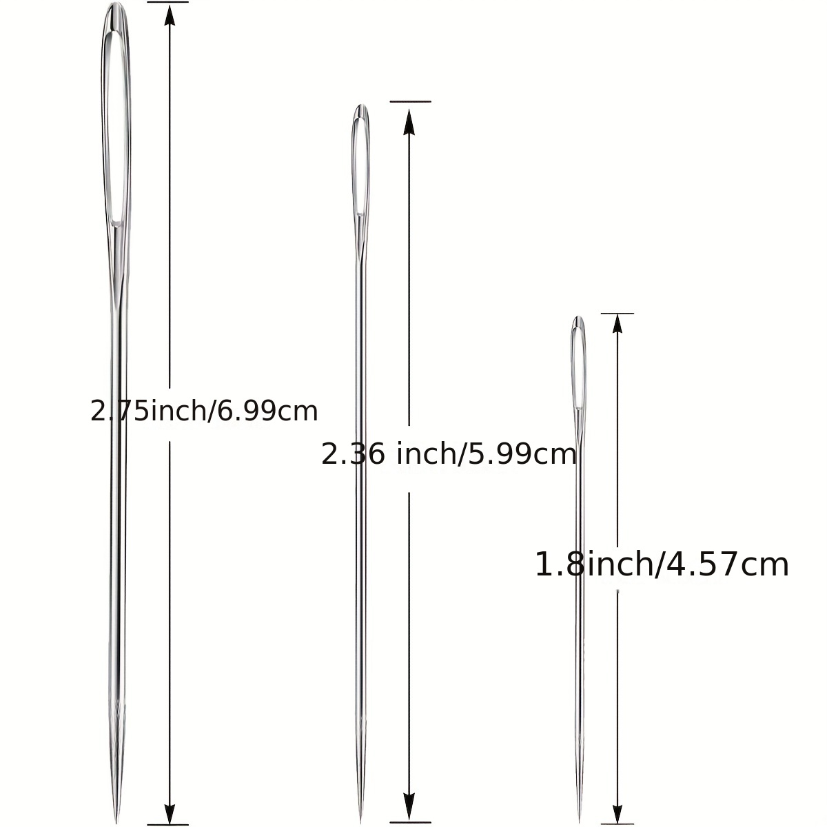 Stainless Steel Sewing Needles Large Eye Hand Sewing Needles - Temu