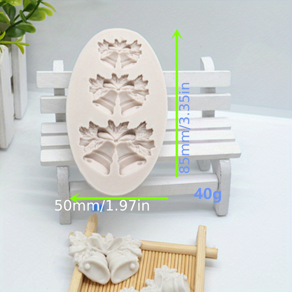 1 шт. 3D рождественский колокольчик шоколадная форма для самостоятельного украшения тортов и выпечки силиконовая форма для фонтана и гаджетов и аксессуаров детали 5
