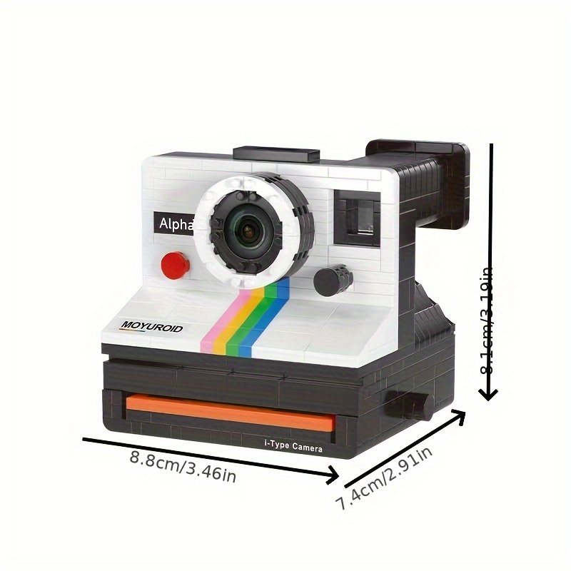 Microbead Camera Building Set - Retro Camera Shaped Toy