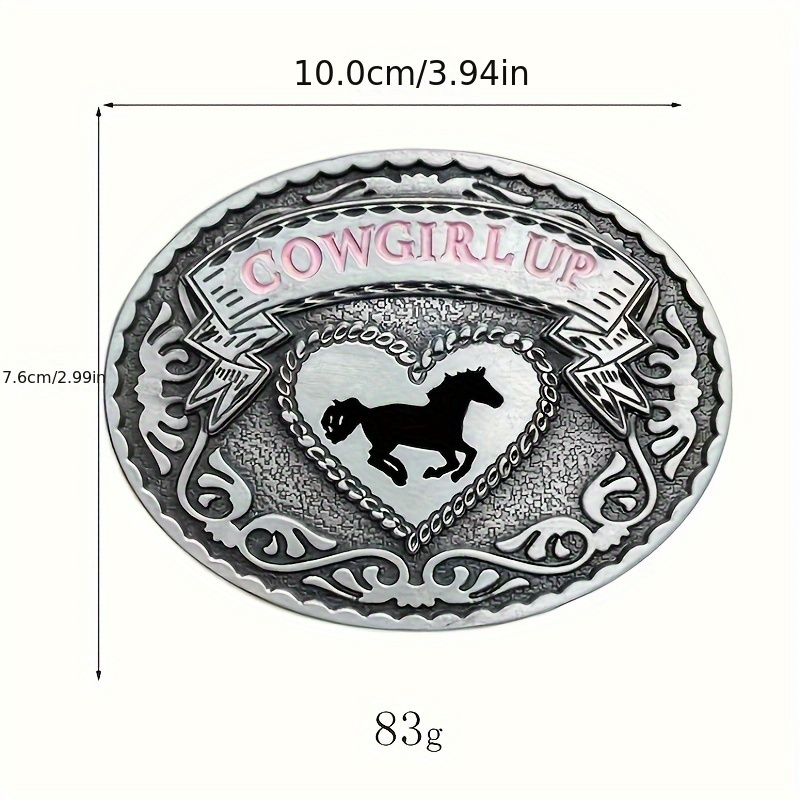 Cowgirl up belt outlet buckle