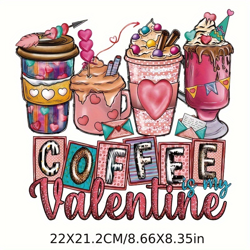 Valentine's Day Iron On Stickers Heart Iron On - Temu