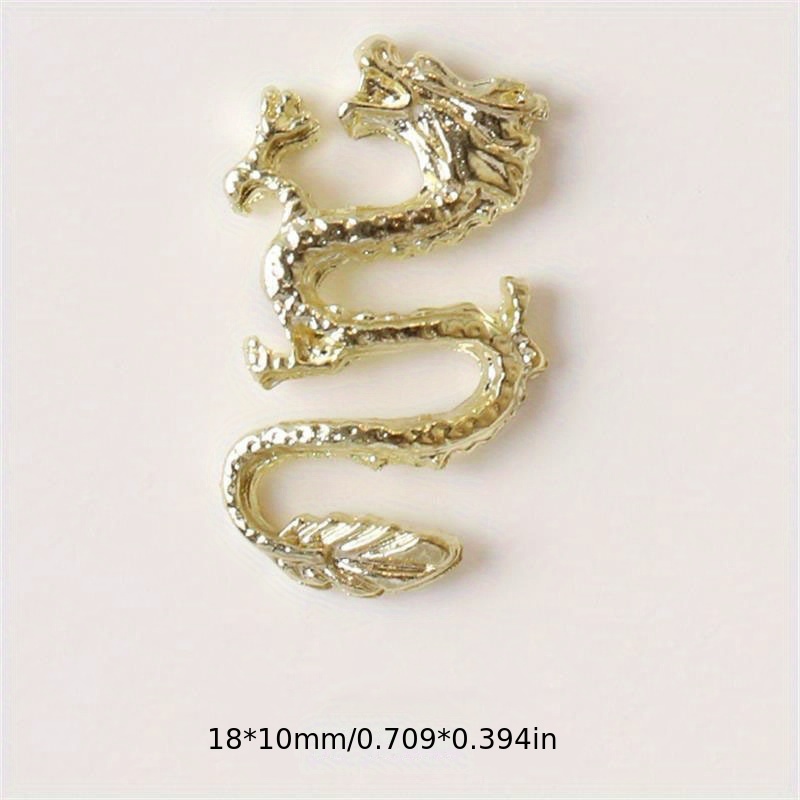 3d Dragon Nail Charms Vintage Chinese Style Nail Art - Temu