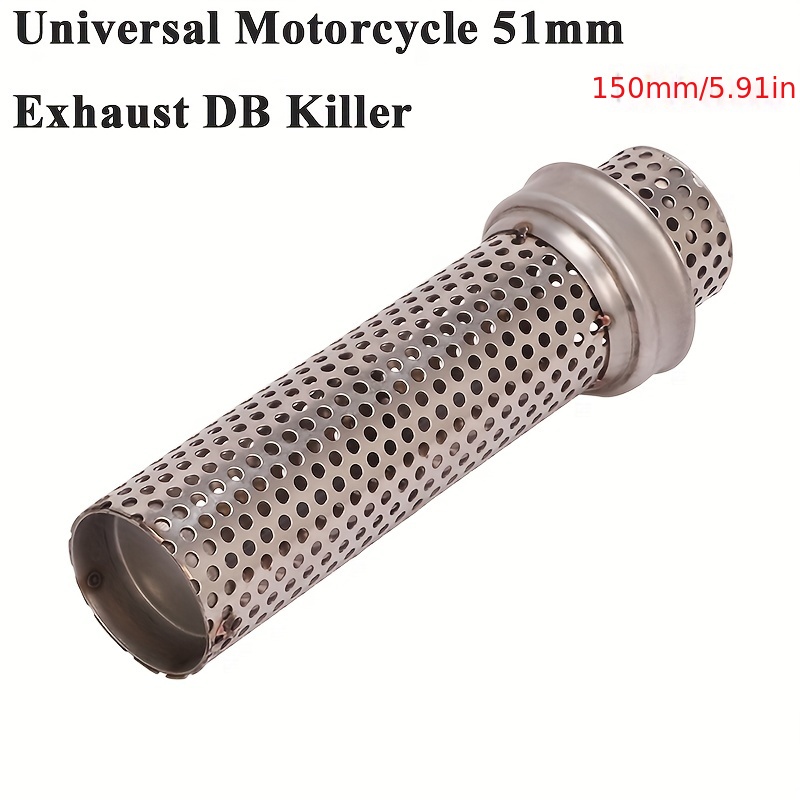 60mm diameter Motorcycle Exhaust Muffler Adjustable catalyst DB Killer  Silencer Noise Sound Eliminator 60mm DB killer silencer