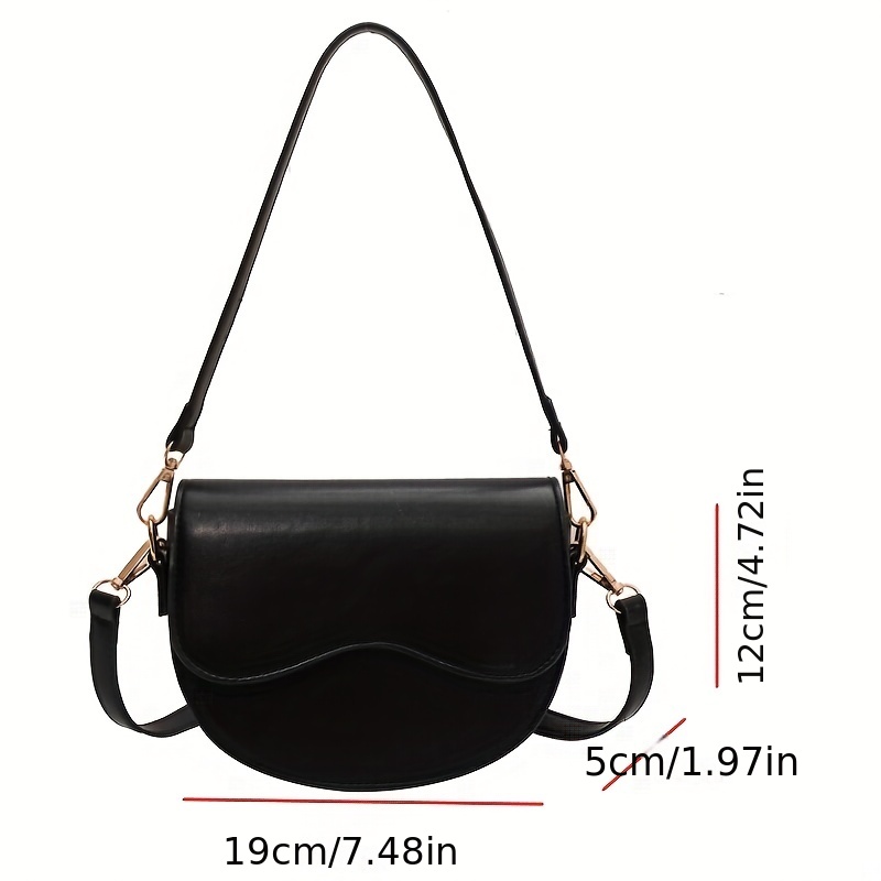 CAMILIFE Vintage Saddle Bag for Women 90s Retro Small Saddle Handbags with  Zipper Pu leather Cross Body Bag Casual Shoulder Bag for  Everyday,Shoping,Party,Gift (Black-silk scarf): : Fashion