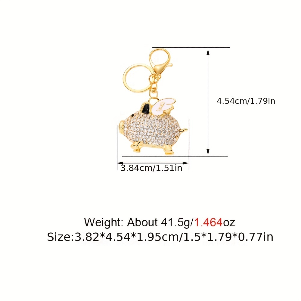 Good Luck Rhinestone Money Bag Keychain For Women And Girls - Cute Key Ring  Charm For Purse, Backpack, And Car Keys - Perfect Christmas Gift - Temu