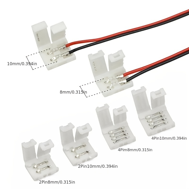 Conector Tiras LED Empalme RGB 10mm IP65 - Tira/Cable