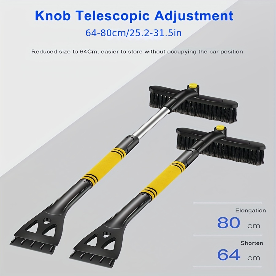 3-in-1 Ausziehbarer Auto-Windschutzscheiben-Eisschaber Glaswischwerkzeug  Ausziehbarer Besen Ein Cooles Und Praktisches Schneeräumgerät - Temu Germany