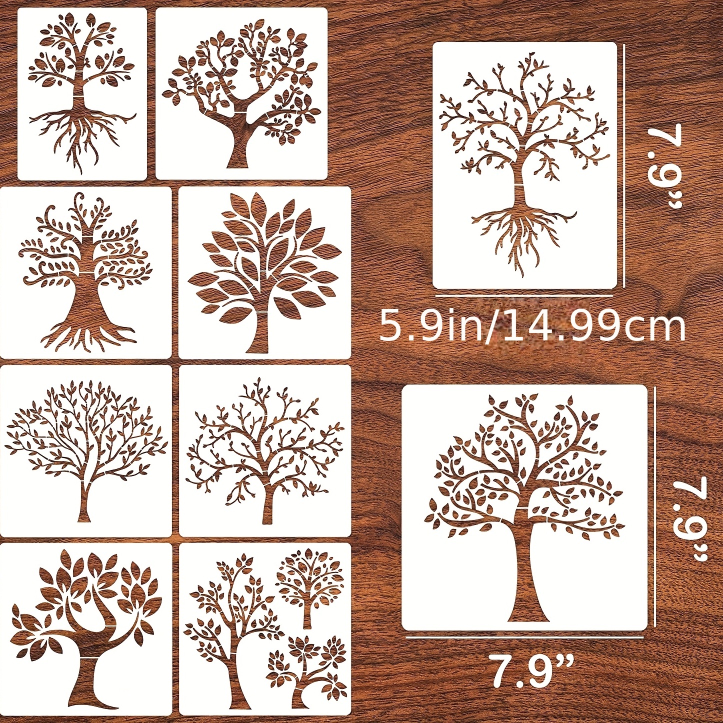 Tree Stencils Tree Of Life Stencil For Painting On Wood - Temu