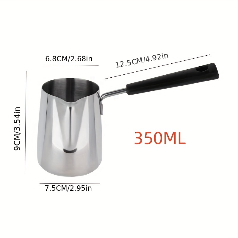 Stainless Steel Turkish Coffee Pot with Pouring Spout