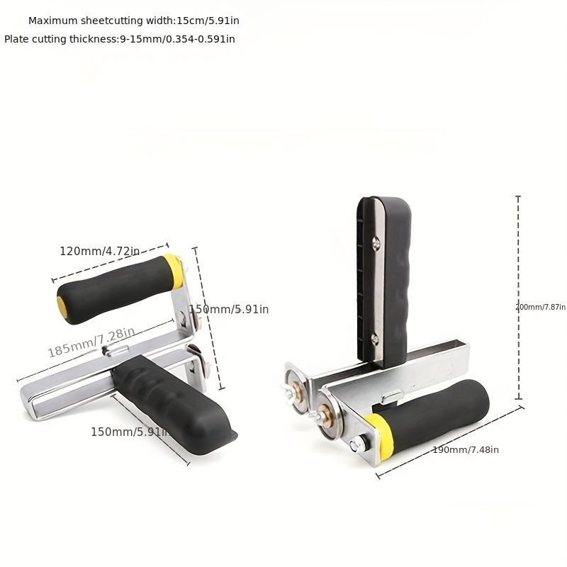 1pc Gypsum Board Cutter, Multifunctional Portable Hand Push Roller Scribe  Cutter, Manual Cutting Board Tool, Board Cutter