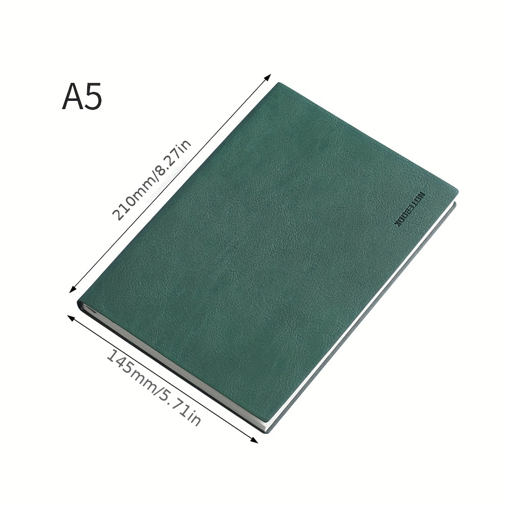1pc PU Soft Leather Thickened Notebook 96 Sheets