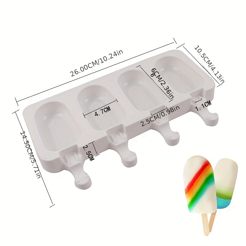 1 Molde De Silicona Para Paletas, Molde De Silicona Para Paletas De 7  Orificios, Accesorios De Cocina - Temu